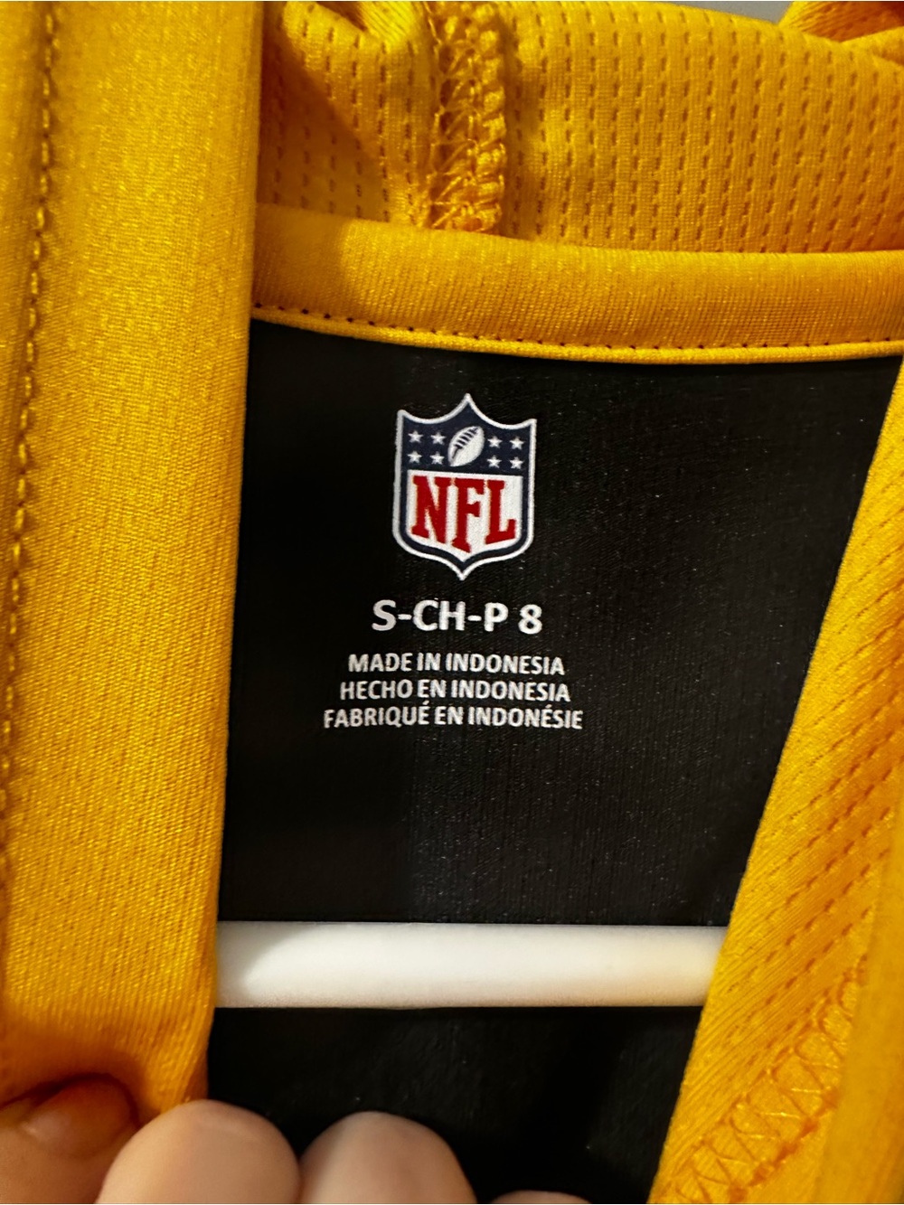 NFL Pittsburgh Steelers Black and Gold Kids Hooded lightweight shirt - Picture 4 of 4